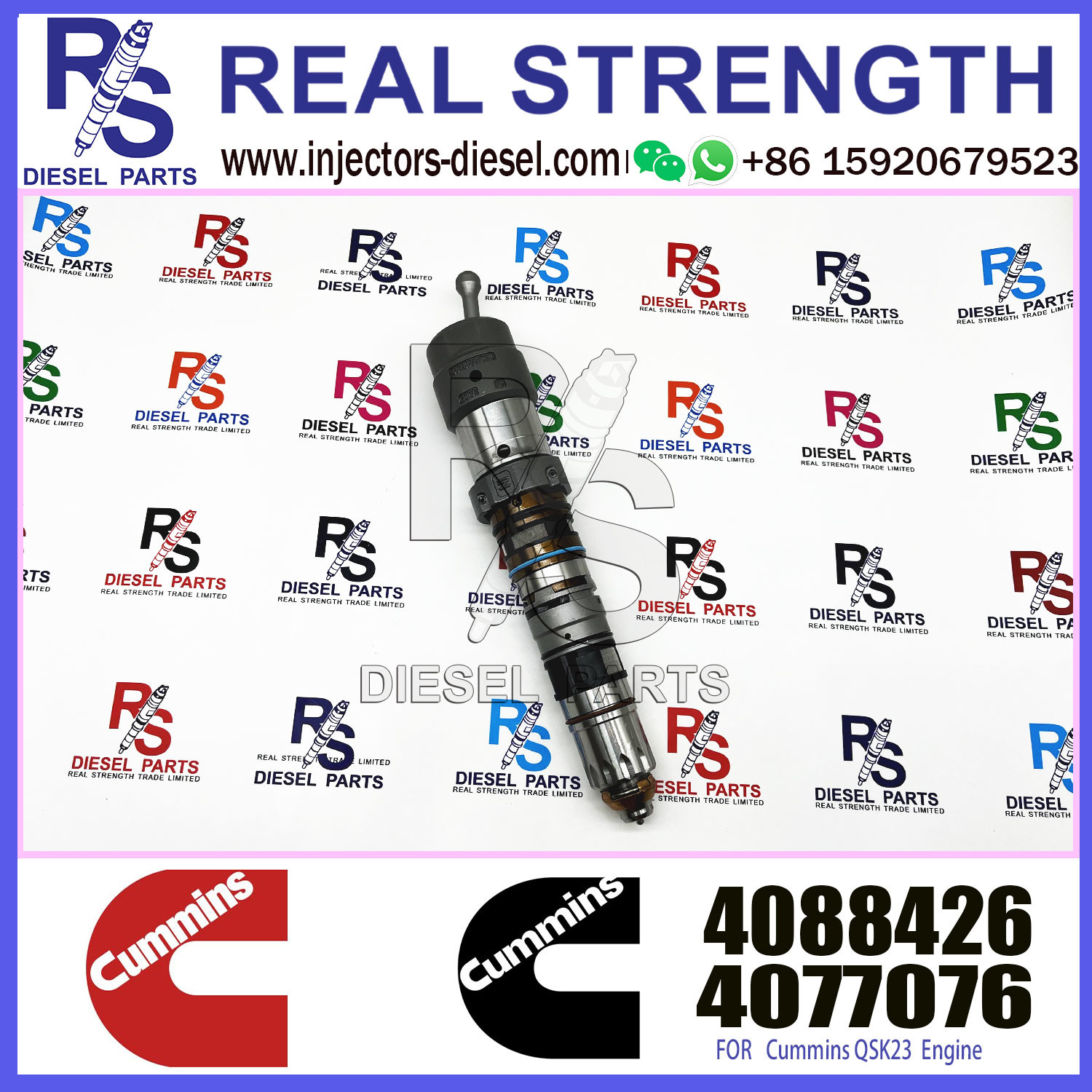 Truck tractor excavator diesel engine spare part QSK23 QSK60 QSK19 fuel injector 4902827 4077076 4062090 4088426