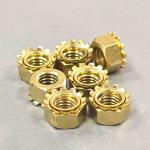 Polished M8 Brass K Lock Nut Zinc Plated Hex Keps Nut For Industrial Application