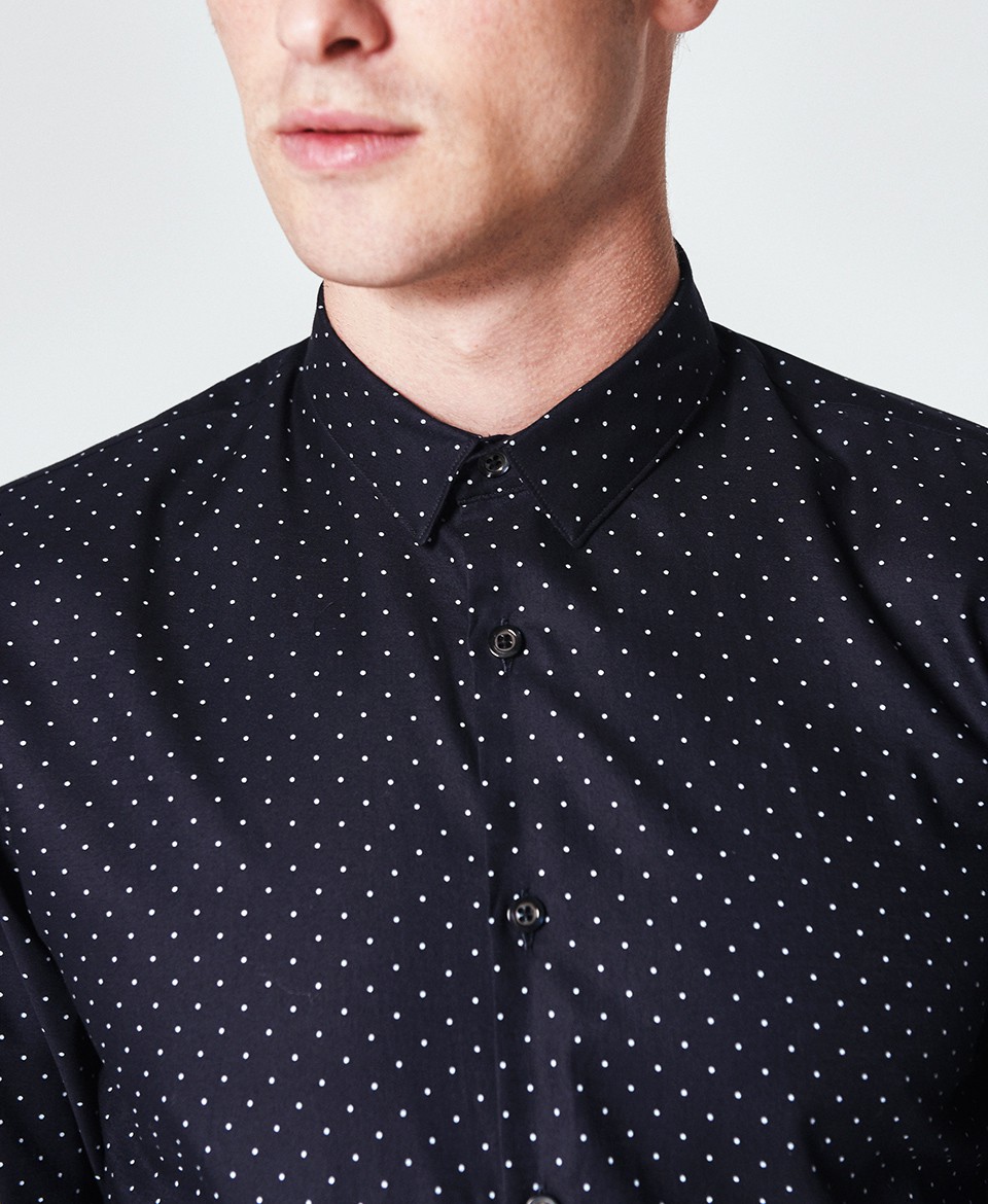 Company Adult Business Casual Long Sleeve Shirts / Office Dress Shirts For Men