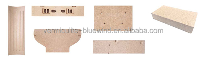 Square Vermiculite Insulation Board Industrial Vermiculite Fireproof Insulation Board