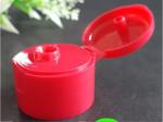 Red Bottle Flip Cap Durable Body / Natural Color Dispensing Caps For Liquid