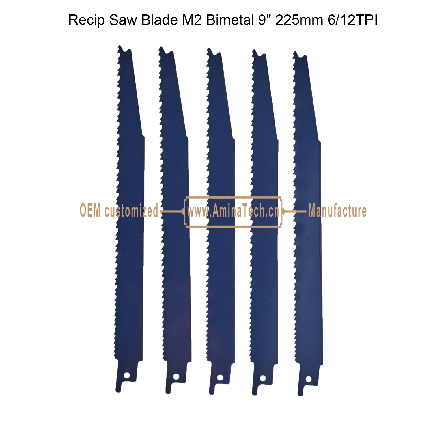 Recip Saw Blade M2 Bimetal 9" 225mm 6/12TPI ,Reciprocating ,power Tools