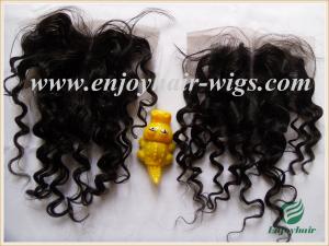 Quality Lace top closure 4''x4'' ,malaysian virgin hair natural color deep wave 10''-24''length wholesale