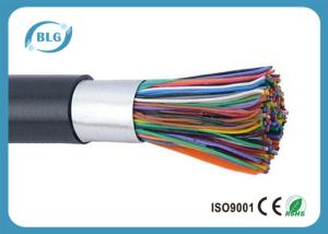 Quality Black PE Sheath Telephone Line Cable Shield 10 / 20 / 25 / 50 / 100 Pairs Solid Copper Cable for Telephone and Secruity wholesale