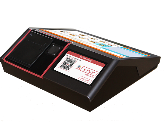Black 2GB RAM 32GB ROM Supermarket Cash Collector for POS Machine Built-in 80mm Printer