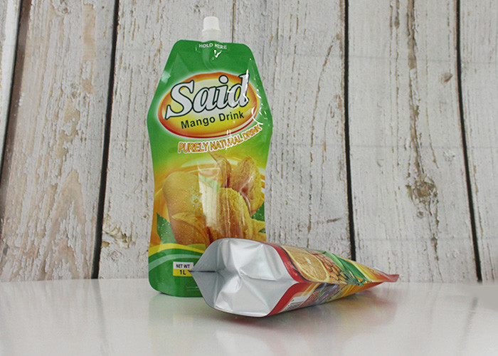 Food Grade Ketchup Spout Doypack Stand Up Pouch Custom Printed / Size