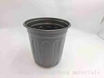 Series 7 Black plastic plant pot BN190