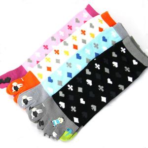 Quality Custom logo, design five toe animal girl tube sock wholesale