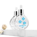 Skincare Glass Round Serum Dropper Bottles 1oz 2oz Clear Bottle 30ml