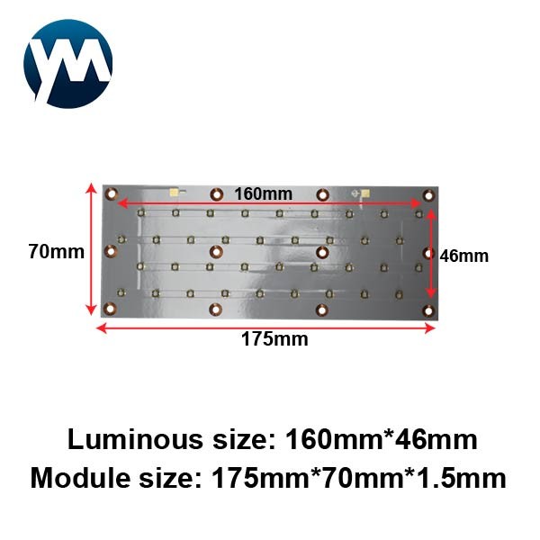 UV Light Module 108W high power uv led module 3D printing module quartz lens