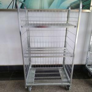 Quality Vegetable Logistics Trolley Promotion Rack Powder Coated Surface Treatment wholesale