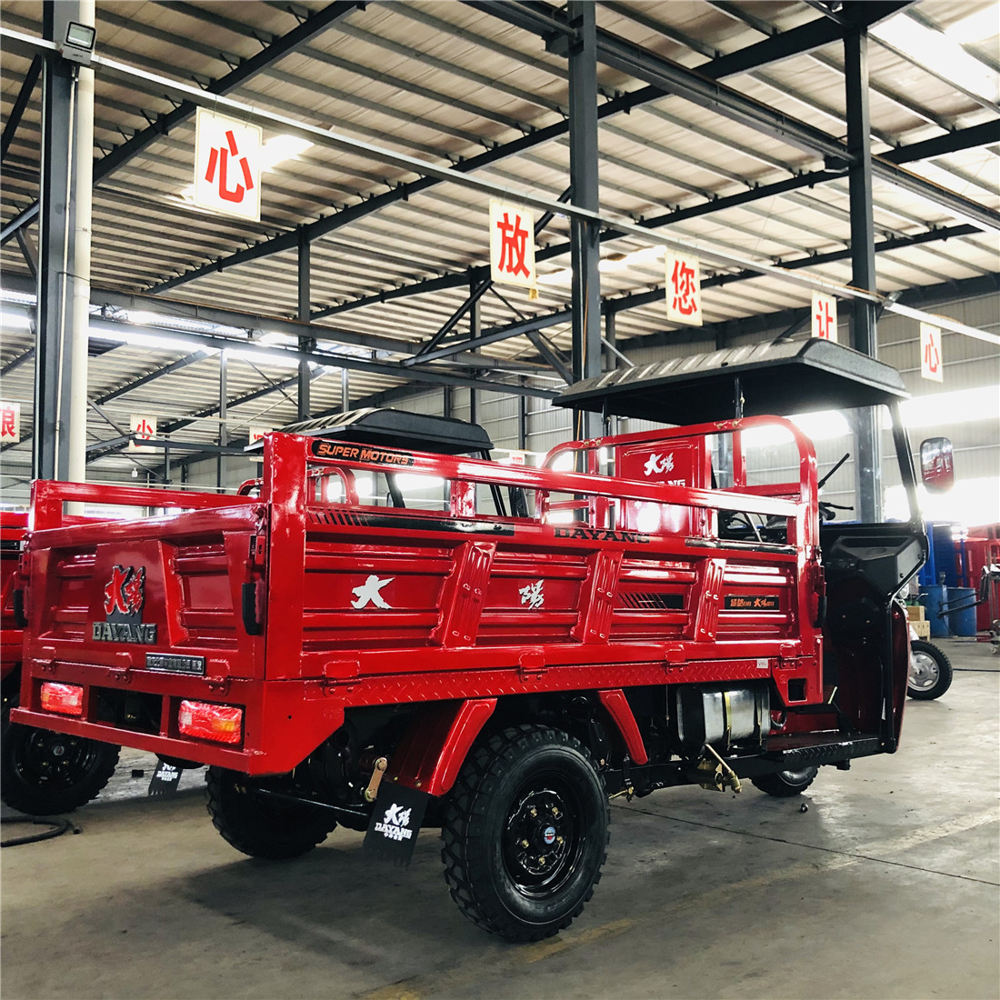 Rear Spring Leafs 5 2 Motorized Lift Cargo Tricycle in Egypt with Zongshen 250cc Engine