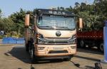 Used Chinese Cargo Trucks Foton Lorry Truck Gold Color 6*2 Flat Box Loading 18
