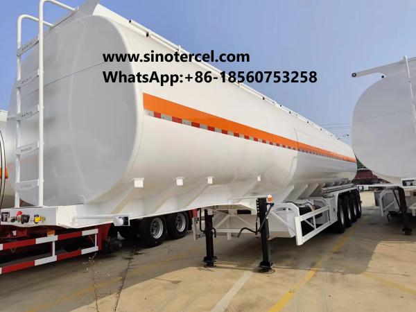 45000 Liter Capacity Fuel Tank Semi Trailer With Pressure Relief Valves And Anti
