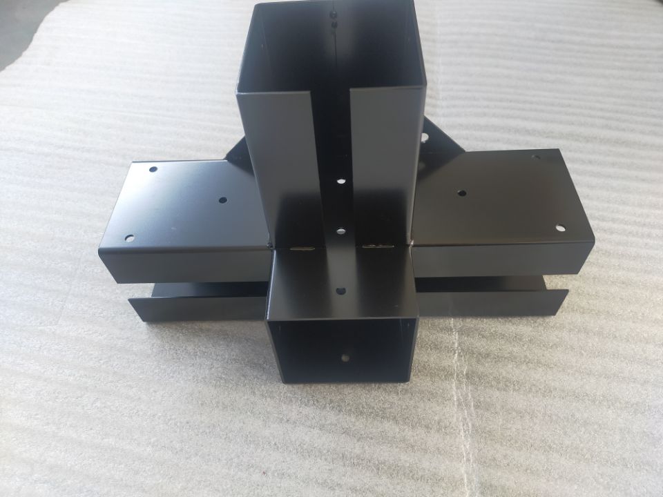 Nonstandard Pergola Brackets 4-Way Right Angle Corner Bracket Heavy Duty White Coated