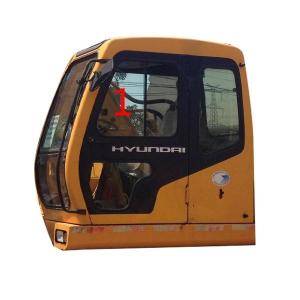 Quality R200-5 R220-5 Excavator Window Glass Left Side Slant Position NO.1 windshield wholesale