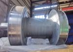 Steel Galvanized Rope Winch Drum With Lebus Grooves For Oofsore ISO BV CE