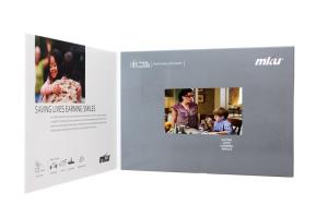 Quality Magnetic switch 5inch lcd video greeting card for wedding invitation wholesale