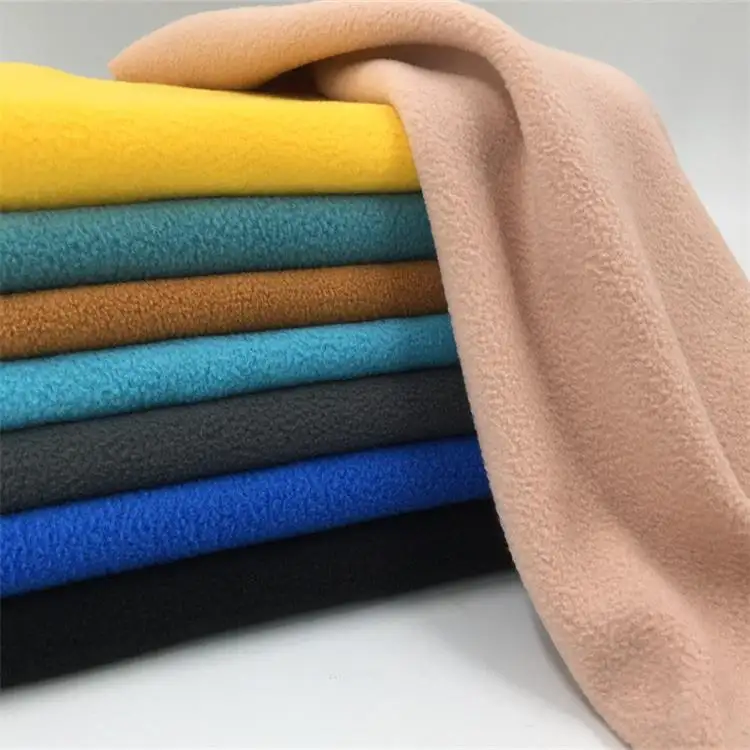 Winter Coat Lining Fabric 150d*144f Medium Weight Anti Pilling Micro Fleece Fabric