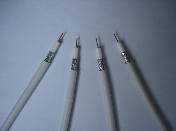 White Coaxial Audio Cable / Quad Shield Coaxial Cable / Low Loss Coaxial Cable