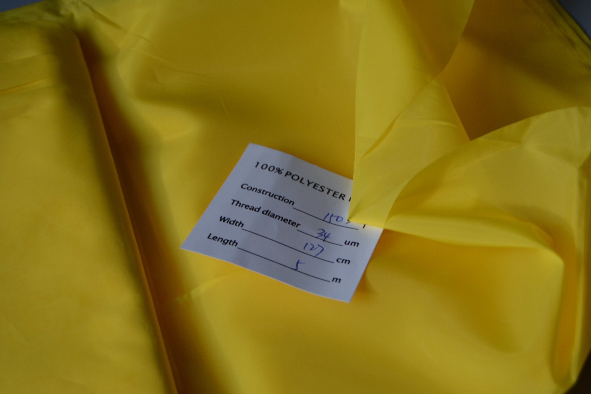 100% Monofilament Polyester Silk Screen Printing Mesh 1.65m * 50m 150 Mesh
