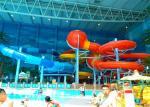Customized FRP Boomerang Indoor Water Park Slide