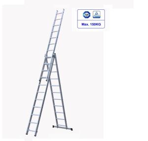 Quality 3x11 Household Aluminum Extension Ladder Easy Carry GS Certified wholesale