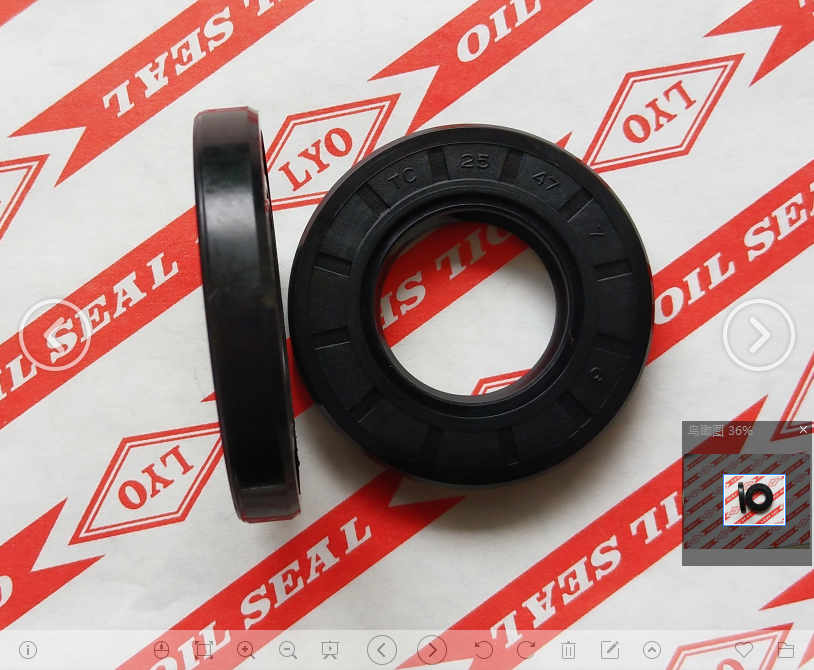 TC framework oil seal,model 25*47*7,NBR material,color is generally biack and brown.
