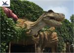 Life Size Mechanical Outdoor Dinosaur Statues For Dinosaur Theme Park / Zoo