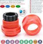 IP68 Waterproof Polyamide Nylon Metric Thread MG Cable Gland (Divided Type) for