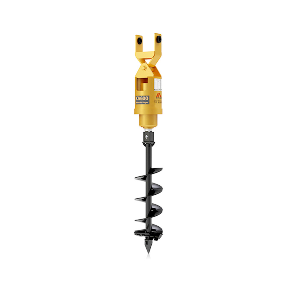 200mm Hydraulic Earth Drilling Machine For Mini Excavators 1-2t Output Shaft Std 65mm