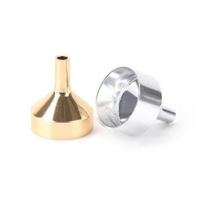 Quality Metallic Silver / Golden Stainless Steel Mini Funnel Jewelry Accessories wholesale