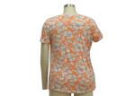 Breathable Ladies Viscose Tops , Reactive Printed Womens Casual Summer Outfits