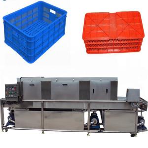 Quality Electric Vegetable Basket Washing Machine , Automatic Plastic Tray Cleaning Machine wholesale