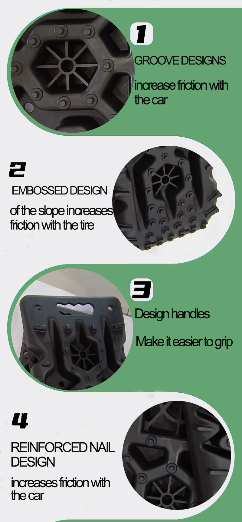 4x4 Escape Board Offroad Mud Sand Snow Recovery Traction Rescue Sand Track