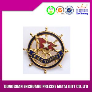 Quality Customized brass stamping paint logo with epoxy MB-0904 wholesale