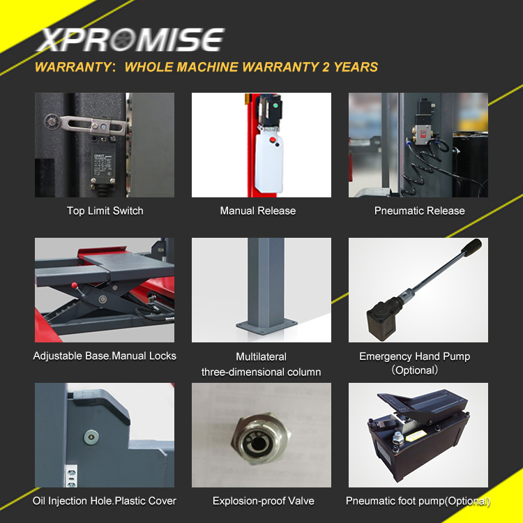 CE Approved Car Lift Four Post Car Lift