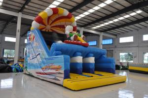 China Cute Lovely Bear Inflatable Dry Slide High Durability Fire - Retardant on sale