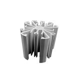 Small Led Lighting Aluminum Heatsink Round OEM