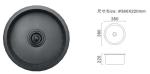 SS Composite Kitchen Sink Nano Coating Undermount Single Bowl Round Kitchen Sink