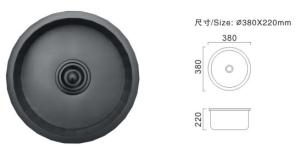 Quality SS Composite Kitchen Sink Nano Coating Undermount Single Bowl Round Kitchen Sink wholesale