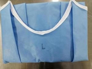 Quality S-3XL SMS Disposable Medical Gowns Class II Ultrasonic Disinfecting wholesale