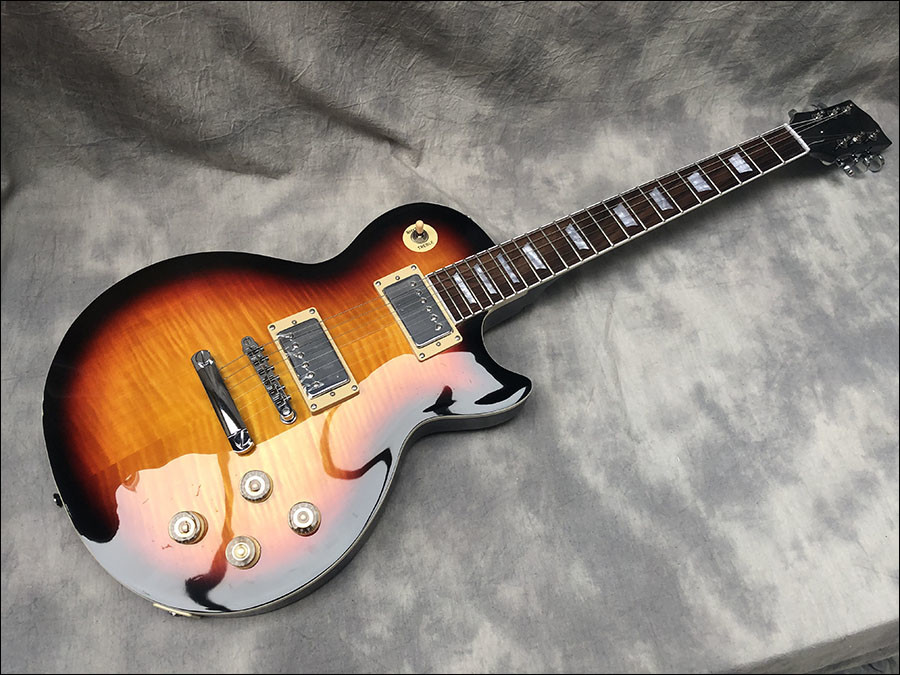 2019 High quality white electric guitar,Mahogany body With Flamed Maple Top,Chrome Hardware,free shipping