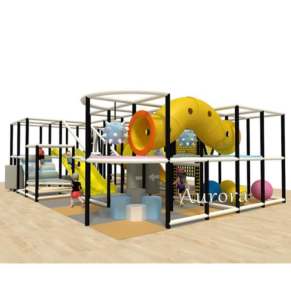 Preschool Outdoor Indoor Playground Equipment , Soft Play Gym Equipment High