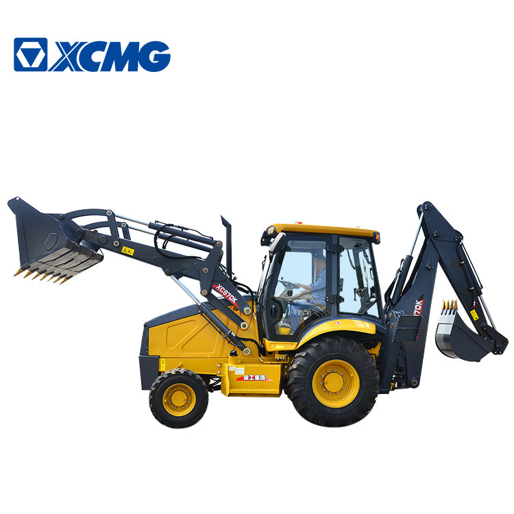 XC870K Heavy Earth Moving Machinery Mini Farm Tractor With Backhoe And Front End Loader