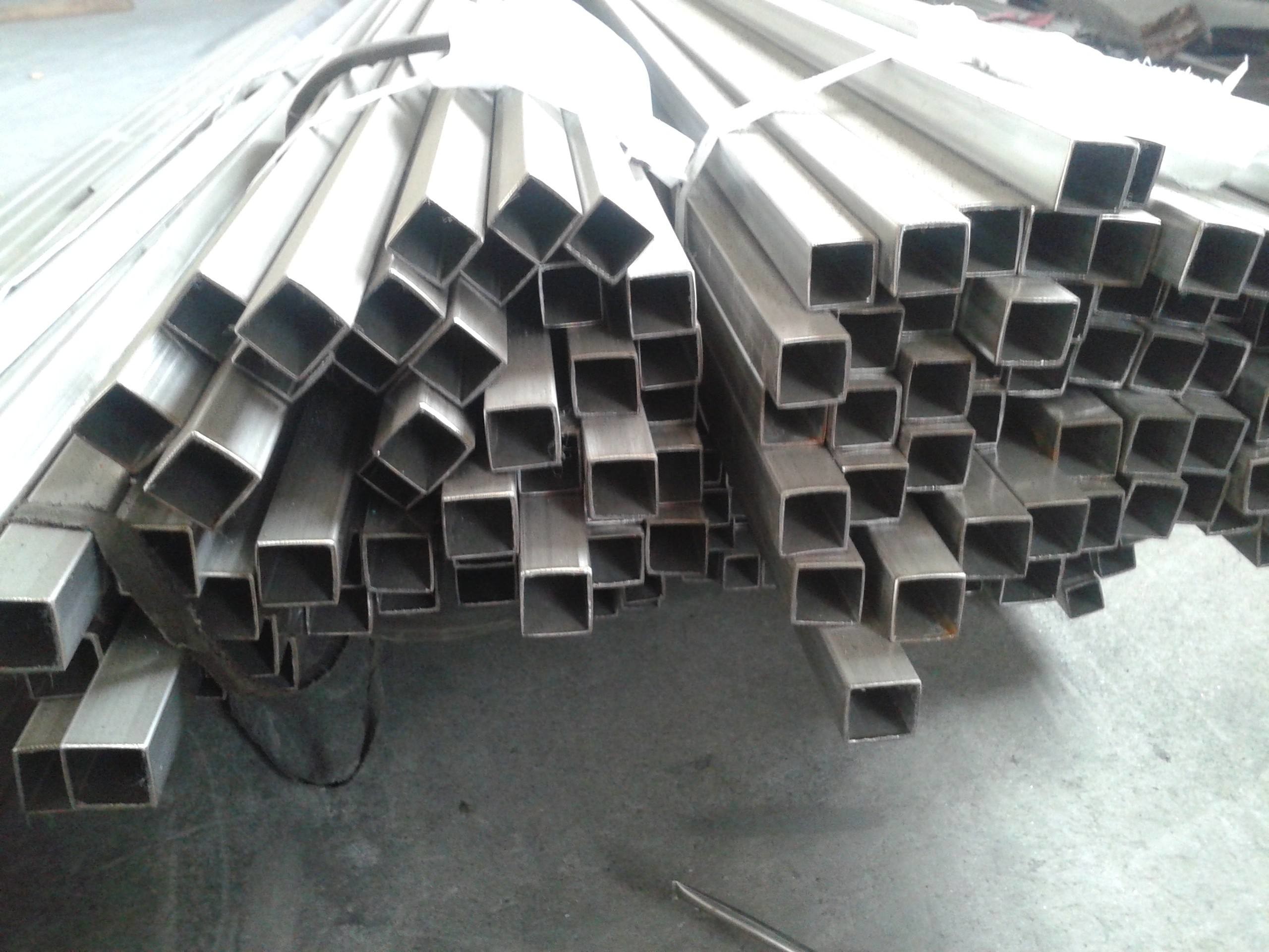 SS202 304 Stainless Steel Pipe Square SS201 321 BA 2B 8K HL 2D 1D