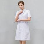 Hospital Medical Lab Coat Breathable Unisex White Nursing Dress