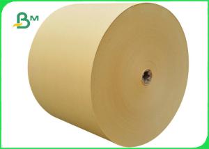 Quality 100GSM Environment Friendly Natural Brown Kraft Paper Jumbo Roll For Making Bag wholesale