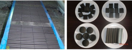 7.5 Kw Hydraulic Coconut Shell Charcoal Briquettes Making Machine