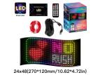 24*48 LED Flexible Light Display APP Control Car Advertising Screen Ip65 Full